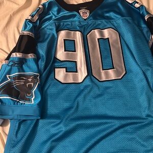 Reebok Teal and Silver Jersey
